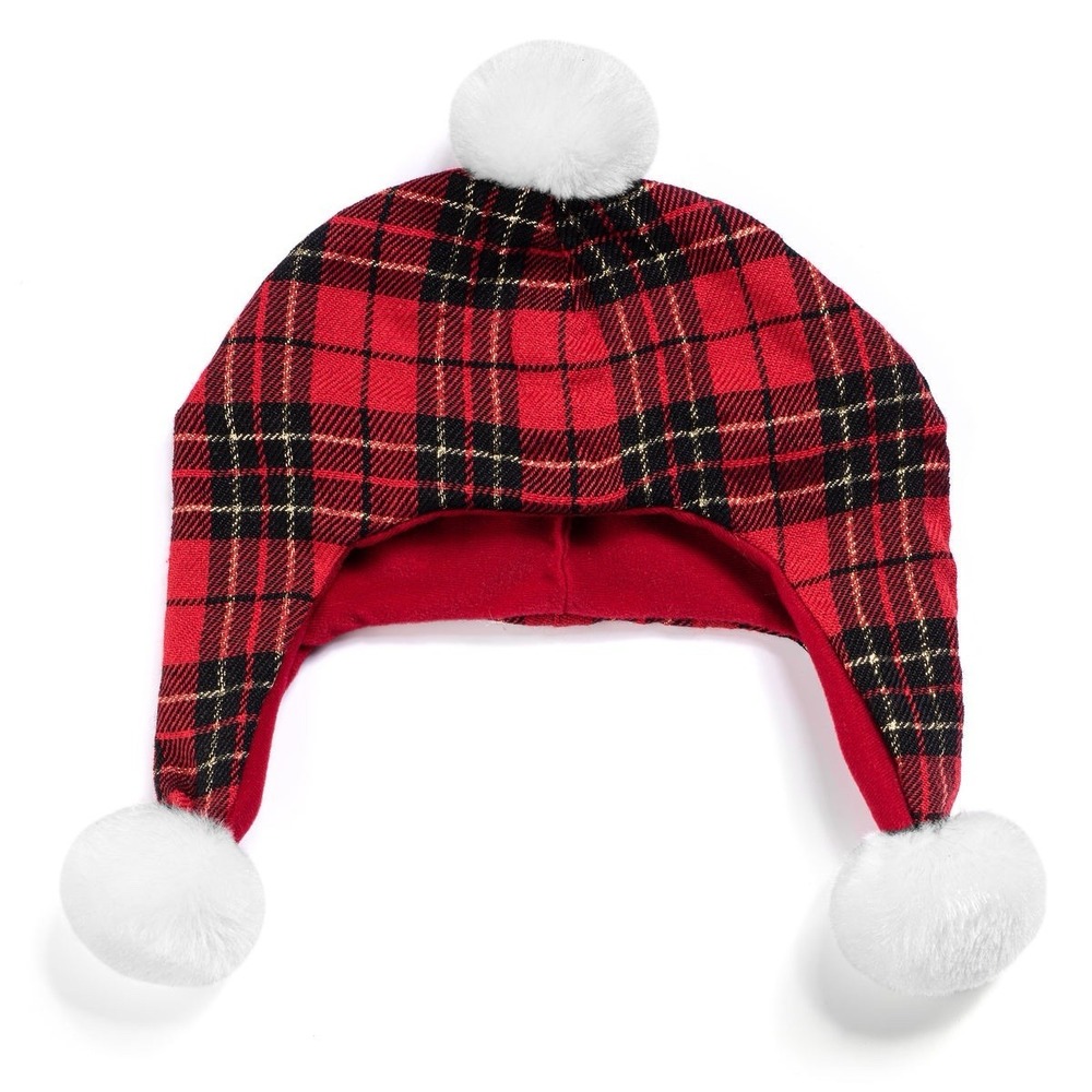 Jingle Bunnies Christmas Tartan Plaid Hat Cap Clothing Toy Plush Xmas Stockings
